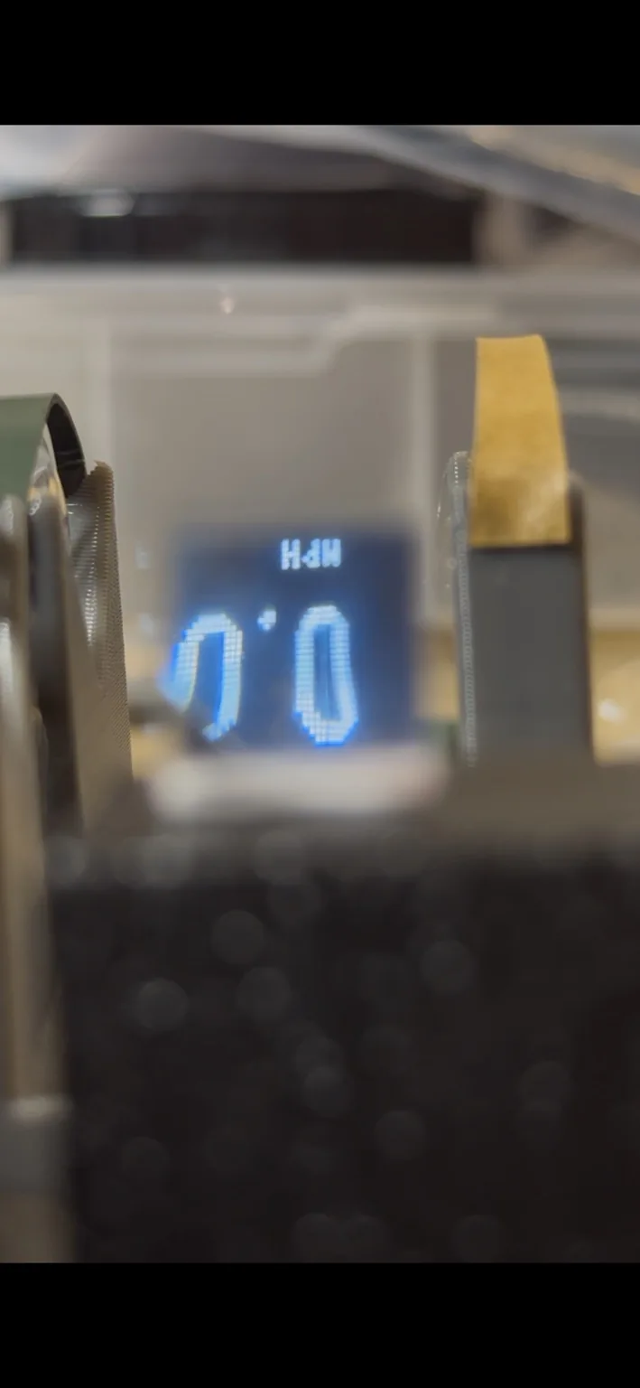 Digital image visible through the working see-through optics
